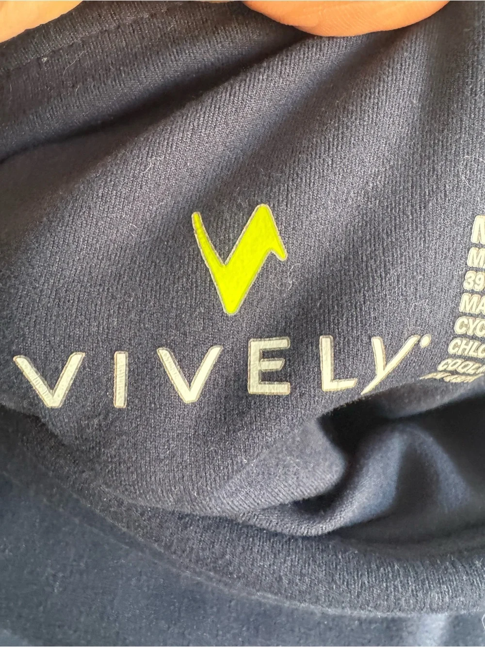 Vively Navy High Rise Biker Shorts Women’s Medium Activewear